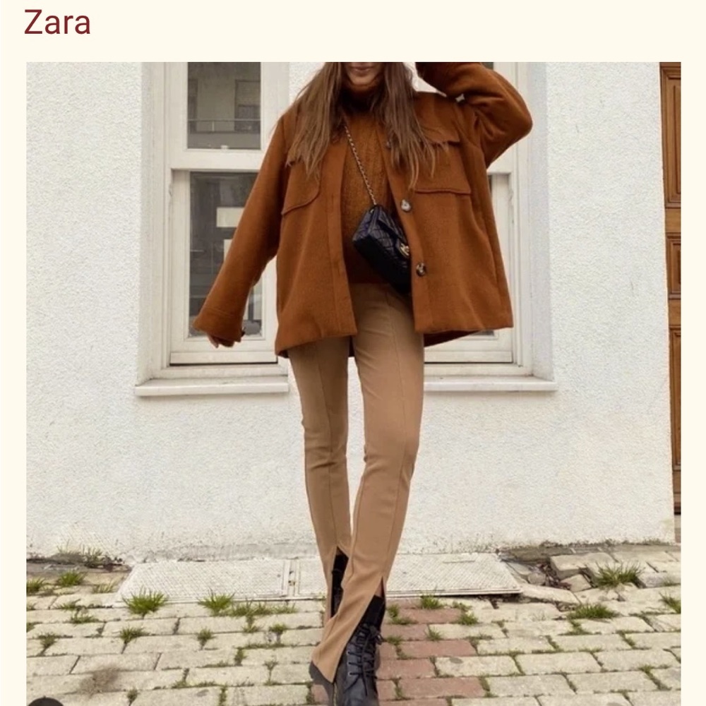 Zara split hem pants